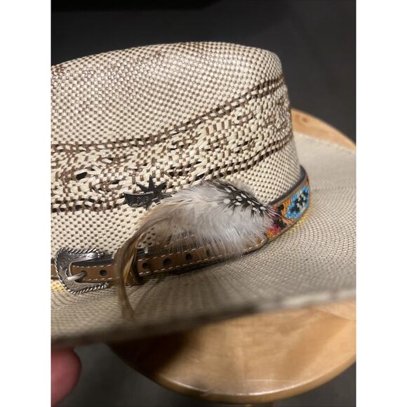 Bailey Bangora Cowboy Hat With Aztec Stitch main image 9